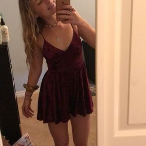 Urban Outfitters Velvet Romper